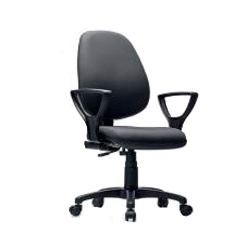 Silla de Oficina Task Alta Brazos Fijos - Tela o Eco Cuero