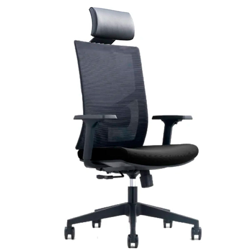 Silla de Oficina Turn Negra + Cabecero