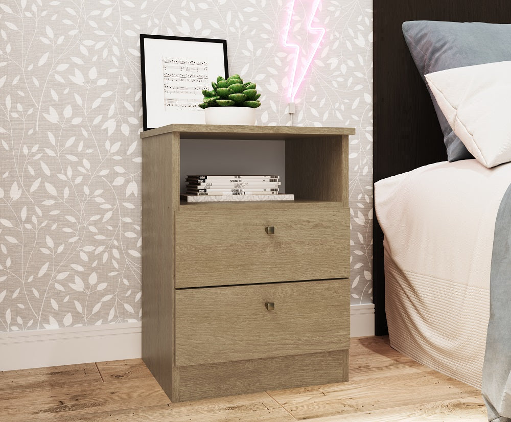 Velador Irlanda Brunne 2 Cajones