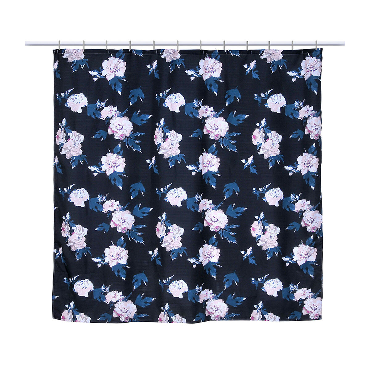 Set Cortina de Baño 6 Piezas Caja Mashini Orquidea