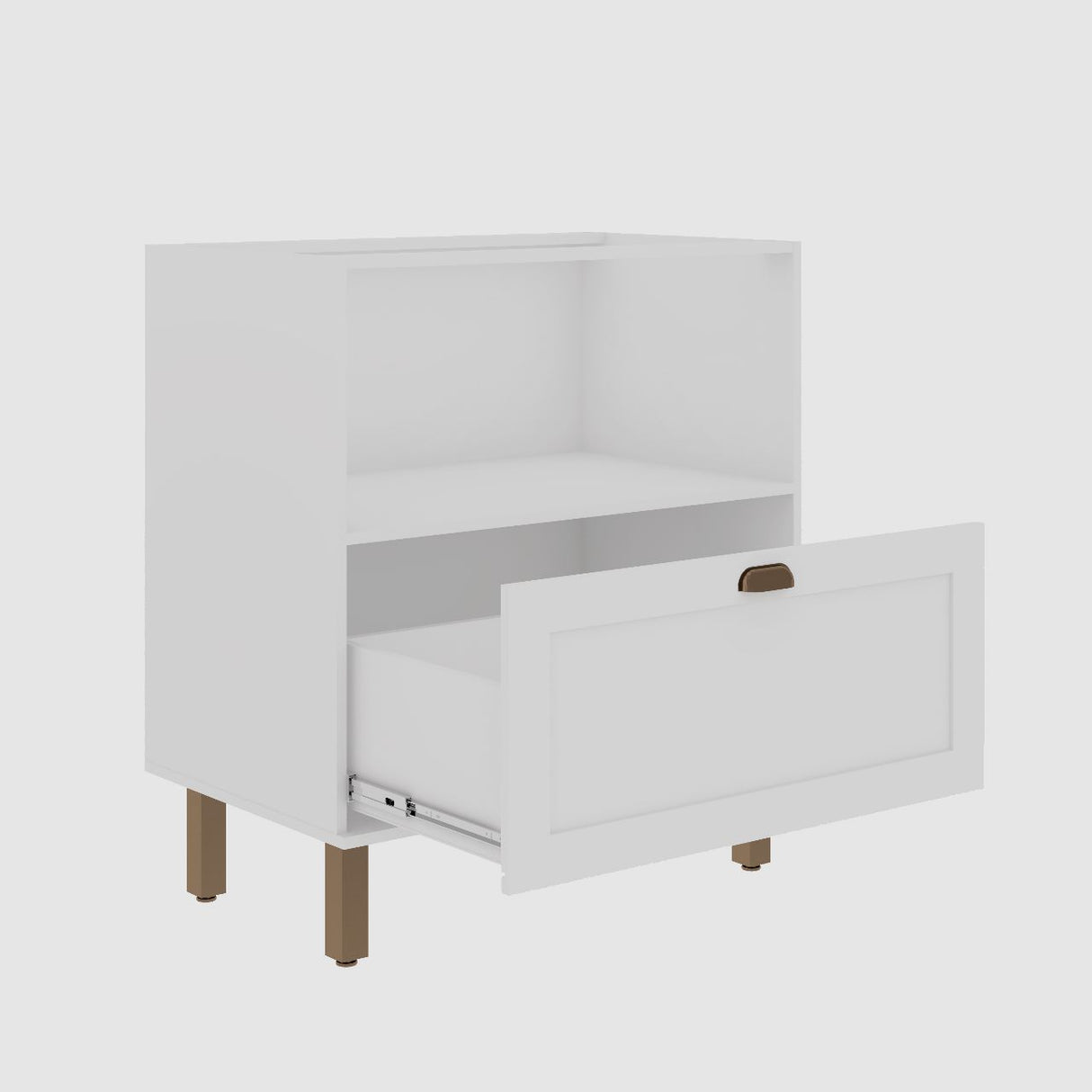 Mueble Base de Cocina 2 Cajones 800 Studio - Blanco 1503.0002