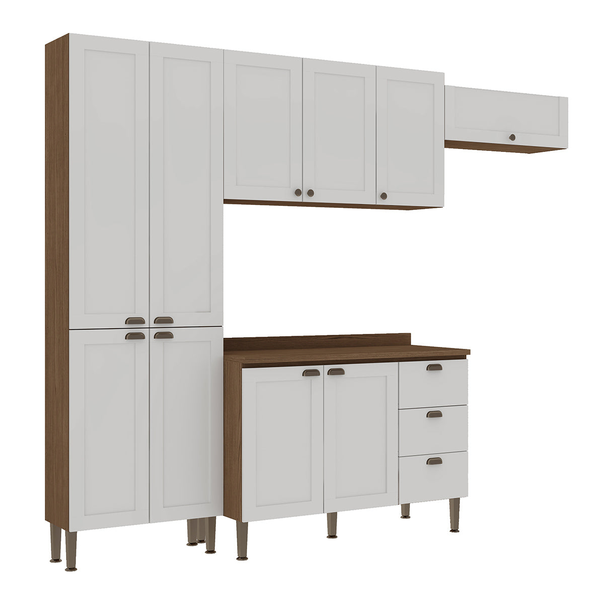 Despensa Alta de Cocina 4 puertas Conecta 700 - Blanco 1305P.0001