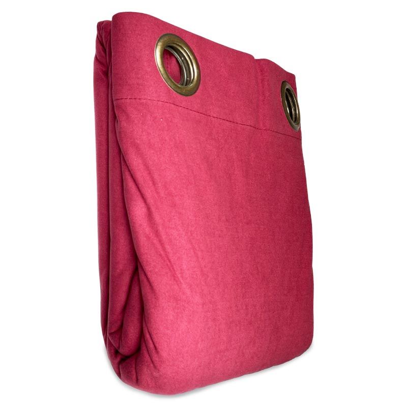 juego de cortina nilo 2 paños riverland rojo