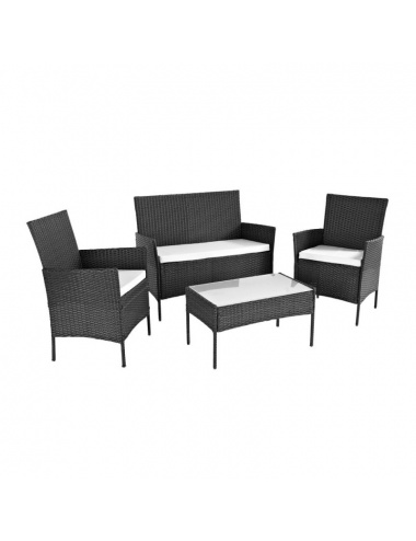 Juego Terraza Rattan 4 Piezas