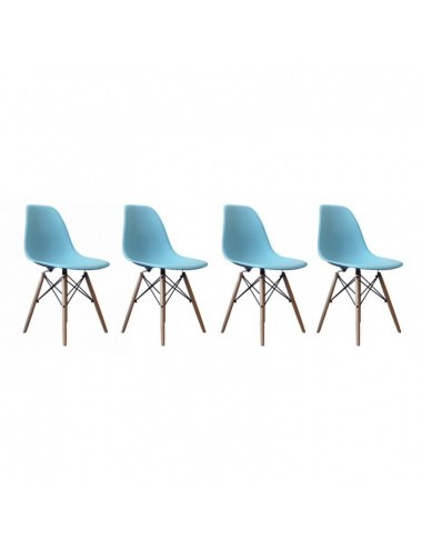 PACK 4 SILLAS EAMES COLOR...