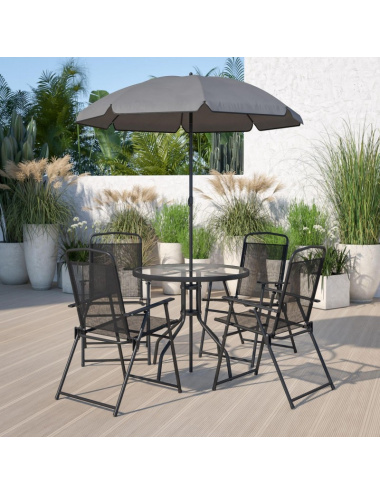 SET DE TERRAZA 4 SILLAS +...