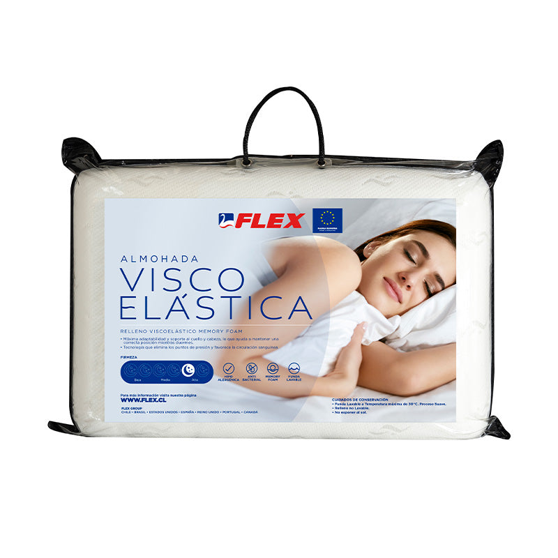 Cama Europea Calma Pocket King + Kit 2 Almohadas FLEX-H Viscoelásticas