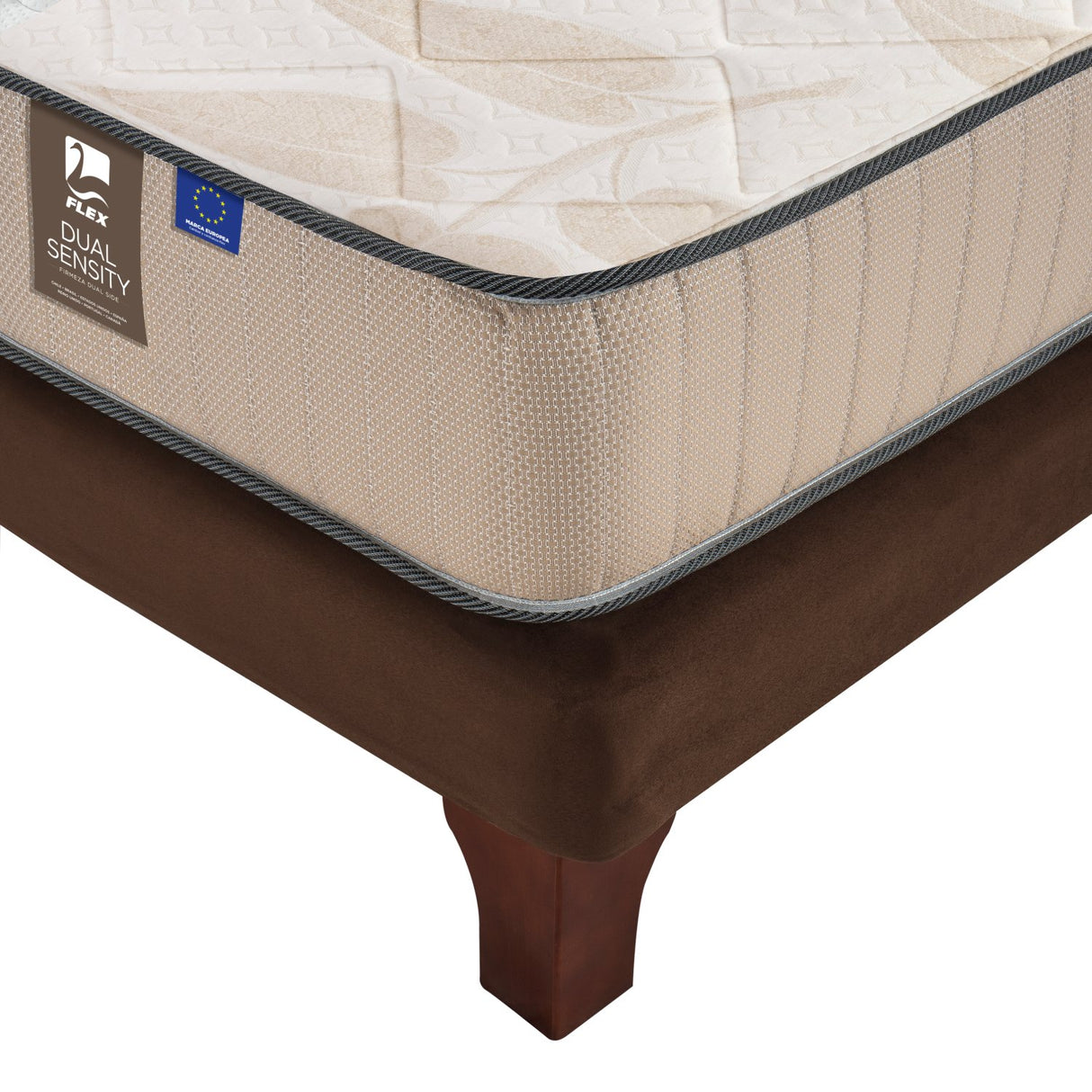 Cama Europea Dual Sensity 2 Plazas Box Base Dividida