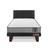 Cama Europea Flat Star 1.5 Plazas + Respaldo Royal