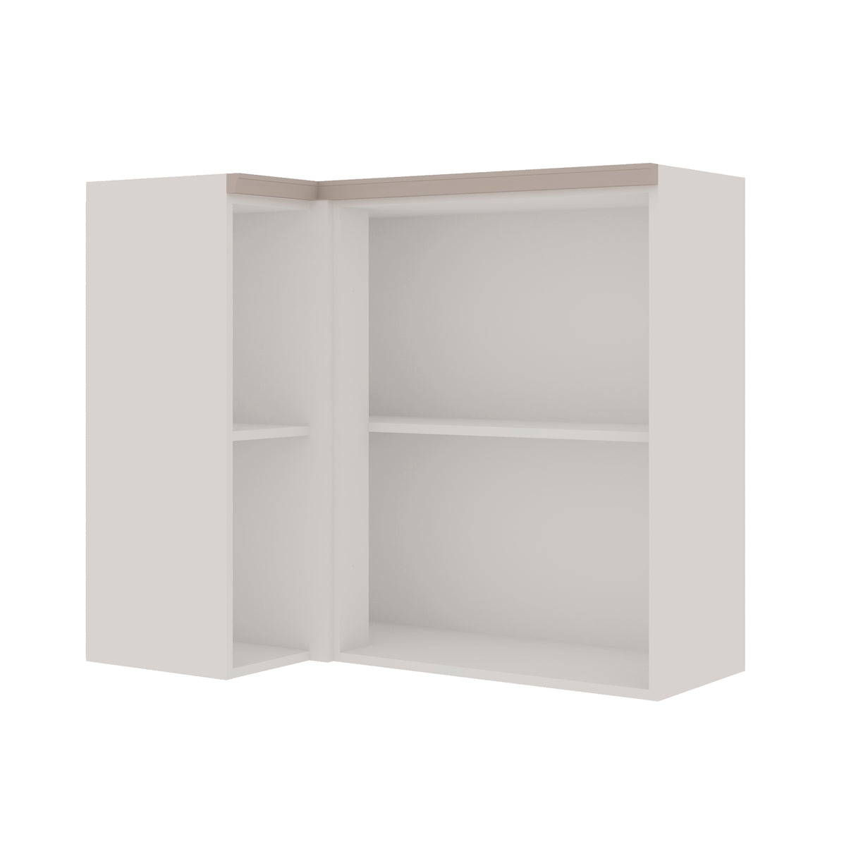 Mueble Aéreo Esquinero de Cocina 1 Puerta de Vidrio Empavonado 930 Studio - Fendi 1512.0003