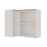 Mueble Aéreo Esquinero de Cocina 1 Puerta de Vidrio Empavonado 930 Studio - Fendi 1512.0003