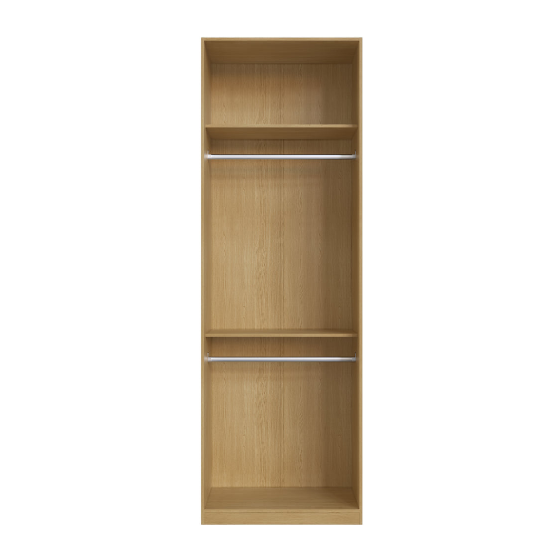 Ropero Infinity 2 Puertas y Doble Colgador de Ropa Blanco Savana 2056.0001