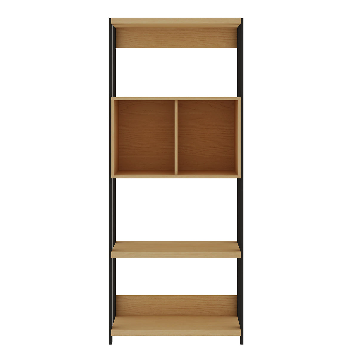 Estantería Taurus 2 Puertas Negro Madera