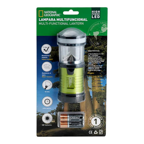 Mini Lampara Camping Verde 120 LM National Geographic