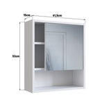 Gabinete de baño Nova con espejo Blanco B66.038