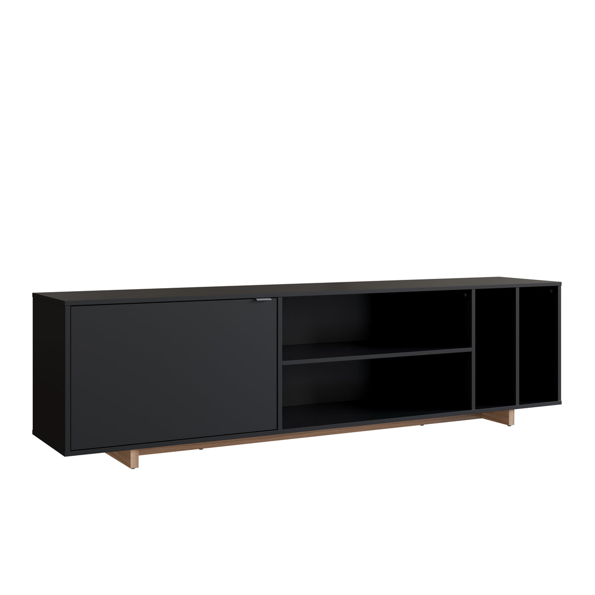 Rack Buffet Nova 1 Puerta 4 Divisiones Negro B84.088