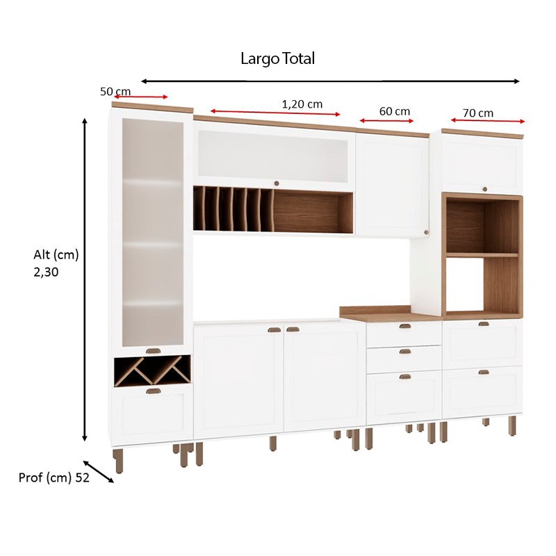 Set Muebles Studio Blanco Lizzet