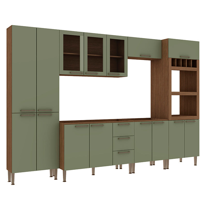 Muebles de Cocina Conecta - Ebano Fosco Alecrim CM0003.01