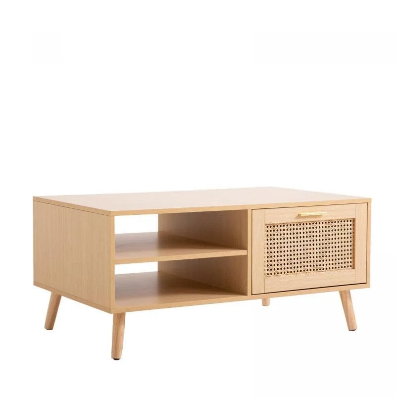 Mesa de Centro Rattan Natural 100 cm