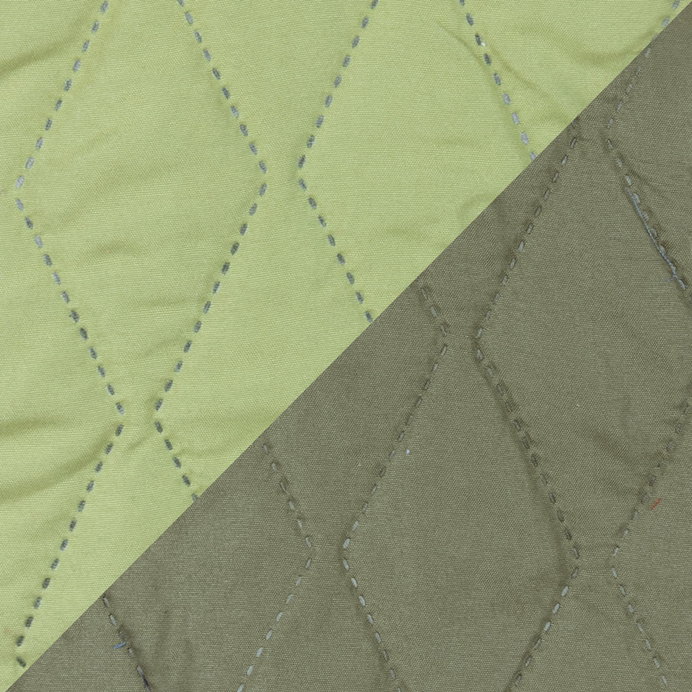 Quilt Bicolor Reversible Masel 2,5 Plazas Olive-Pistacho