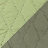 Quilt Bicolor Reversible Masel 2,5 Plazas Olive-Pistacho