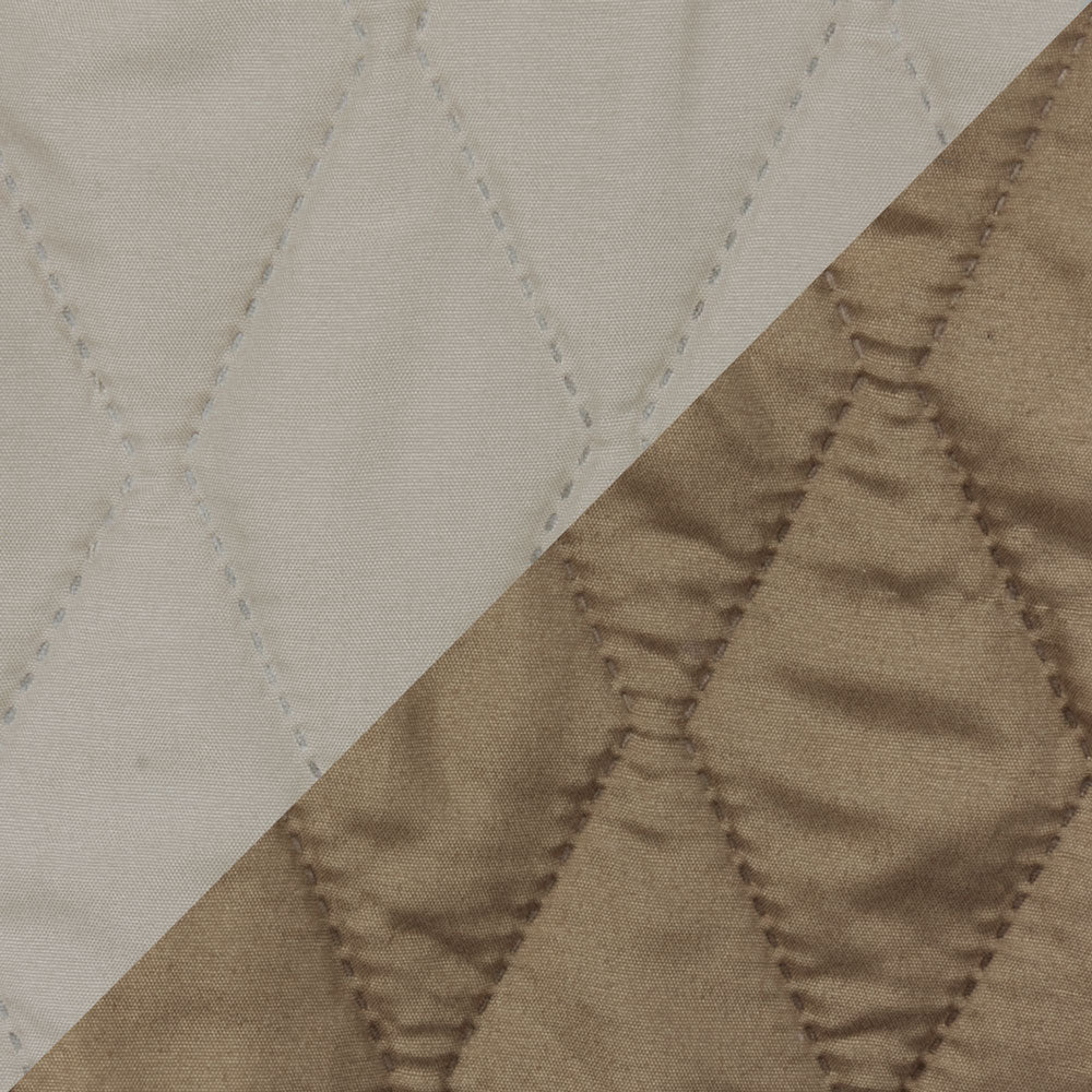 Quilt Bicolor Reversible Masel 1,5 Plazas Tabaco-Beige