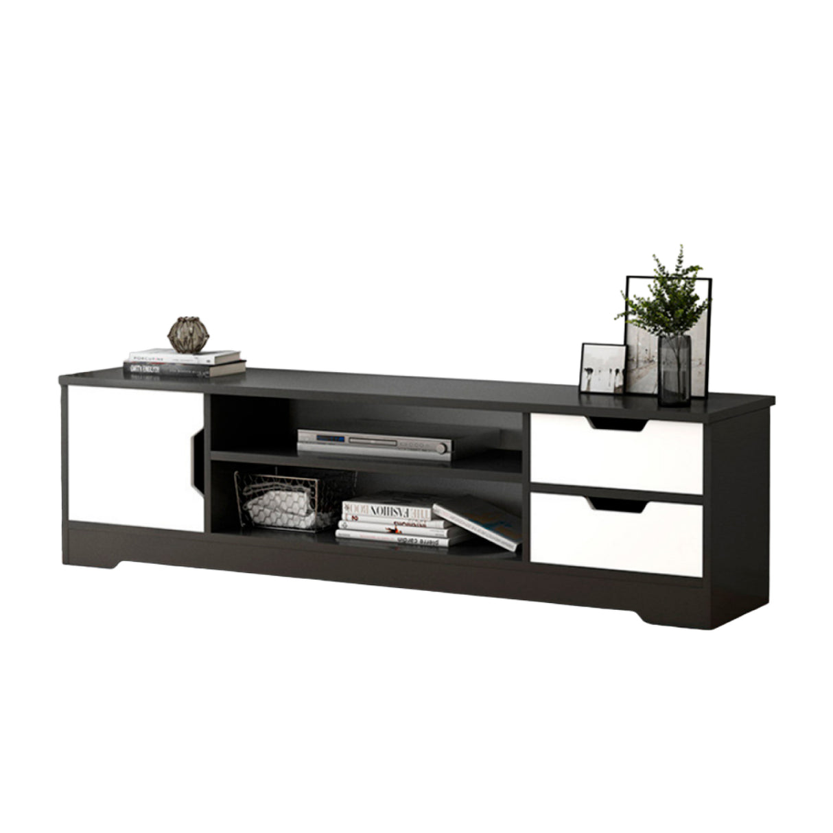 Rack de TV o Buffet con Cajones Night Black