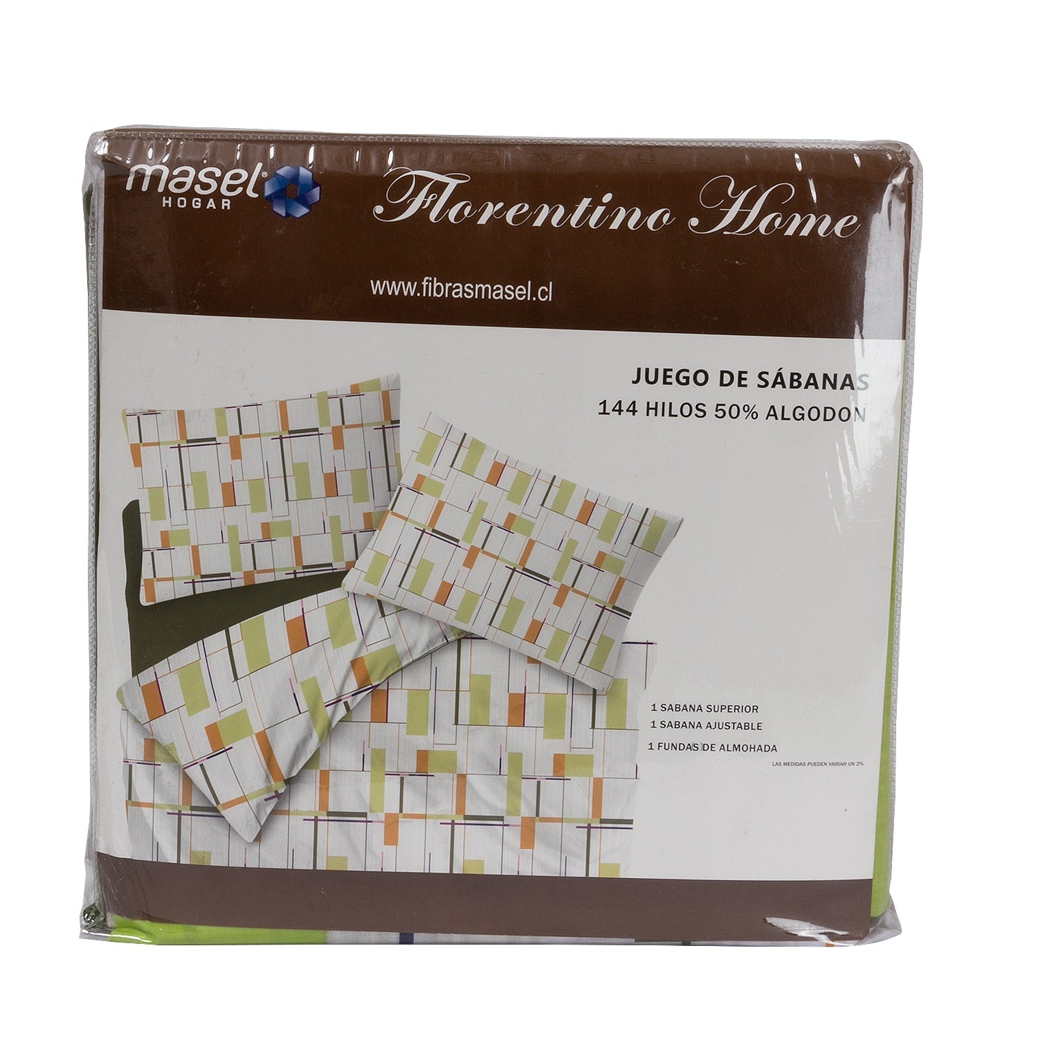 Juego de Sabanas Modelo Trix 2 Plazas Olive