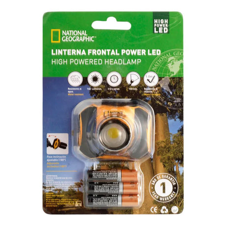 Linterna Frontal Led 130 LM Outdoor National Geographic