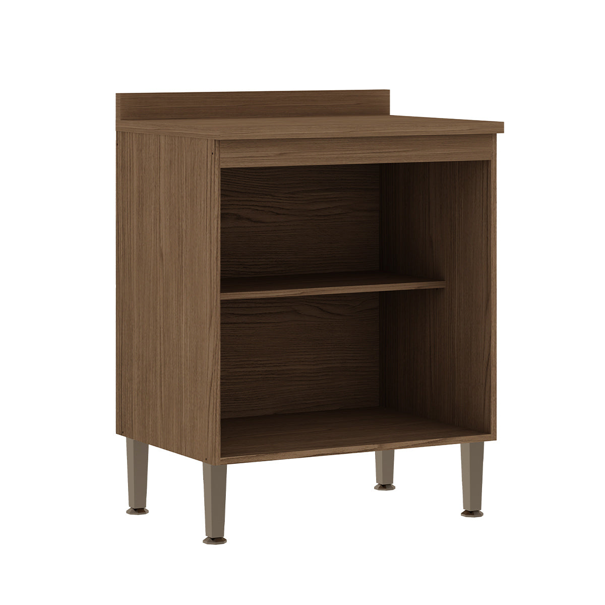 Mueble base 2 Puertas de Cocina Conecta - Ebano Fosco Blanco 1304P.0001