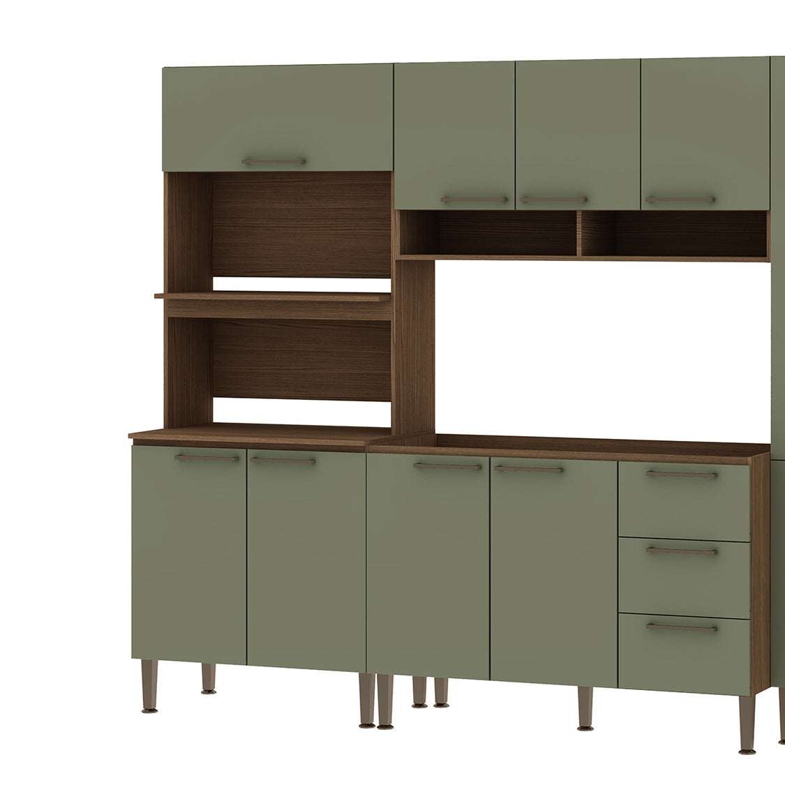 Despensa organizador de cocina alto 800 Ebano Fosco Alecrim 1311L