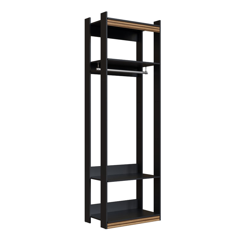 Closet Organizador con Colgador Amber Negro 3010.0001