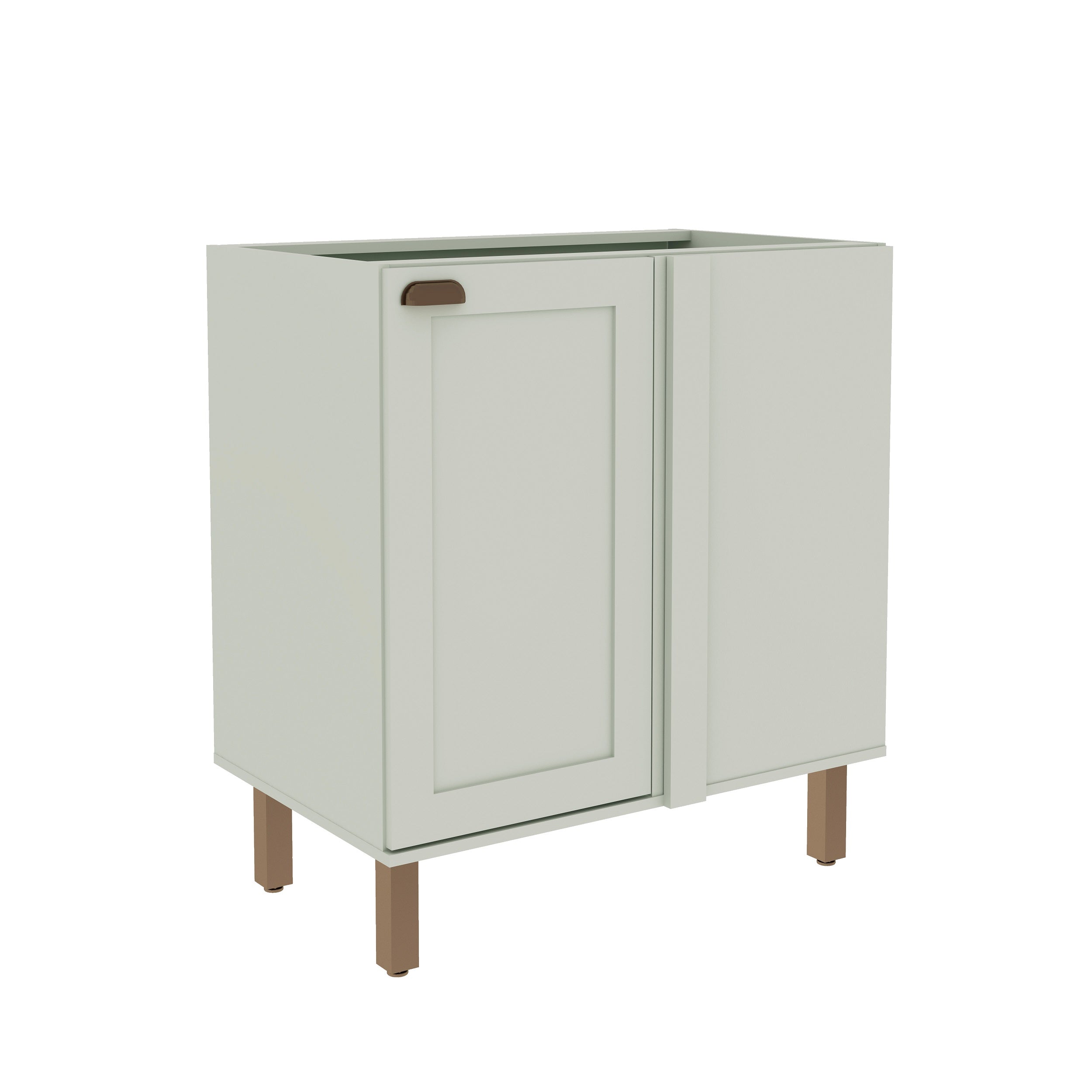 Mueble Base Esquinero 1 Puerta Verde Menta Studio 1501